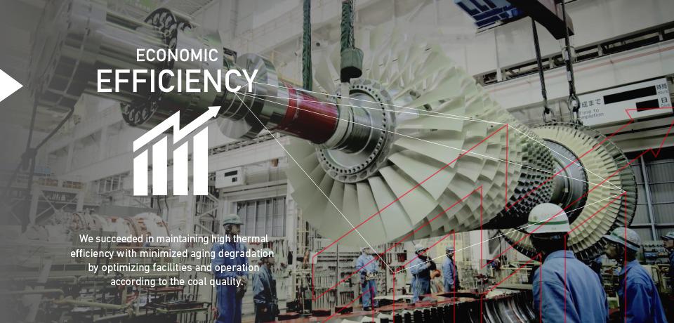 We succeeded in maintaining high thermal efficiency with minimized aging degradation by optimizing facilities and operation according to the coal quality.