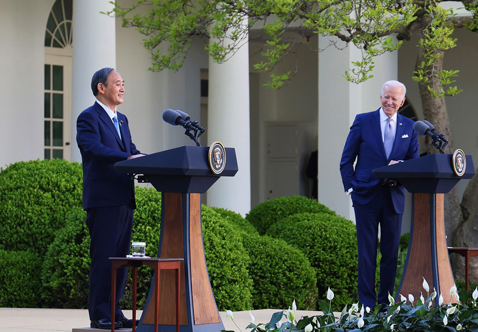 Prime Minister Suga and President Biden held a Japan-U.S. Joint Press Conference after the summit meeting and issued a U.S.-Japan Joint Leaders’ Statement titled “U.S.-Japan Global Partnership for a New Era.”