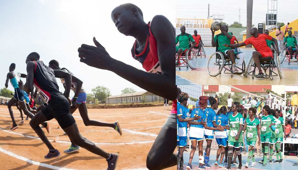 NUD draws athletes from across South Sudan to compete in a variety of events including athletics, volleyball, and wheelchair basketball. (Photo taken at NUD 2020)