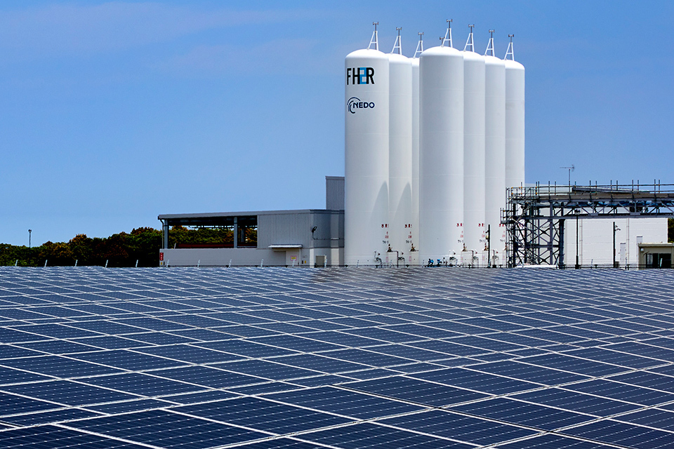 The Fukushima Hydrogen Energy Research Field (FH2R), located in Namie Town in Fukushima Prefecture, is one of the largest production facilities of hydrogen from renewable resources in the world.