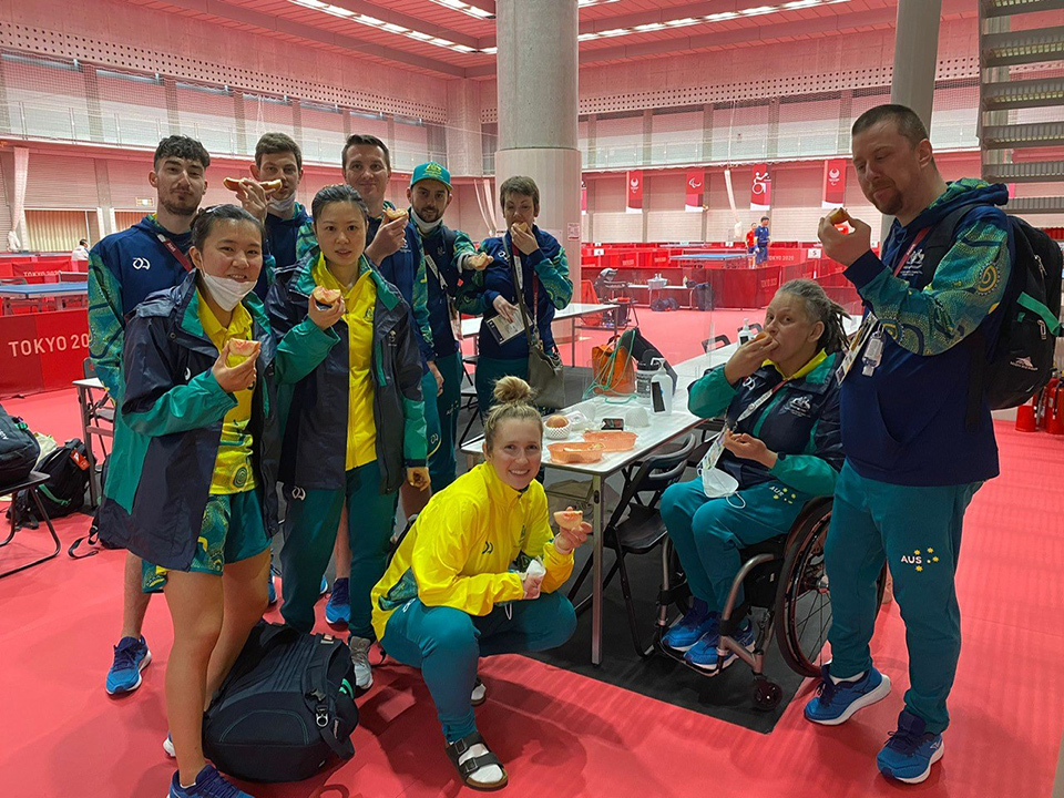 Tokyo 2020: Australia’s Paralympic team enjoys a taste of Fukushima peaches. Jan Adams, the Australia’s ambassador to Japan, says that good food is an excellent way for the two countries to strengthen their ties. AUSTRALIAN EMBASSY, TOKYO