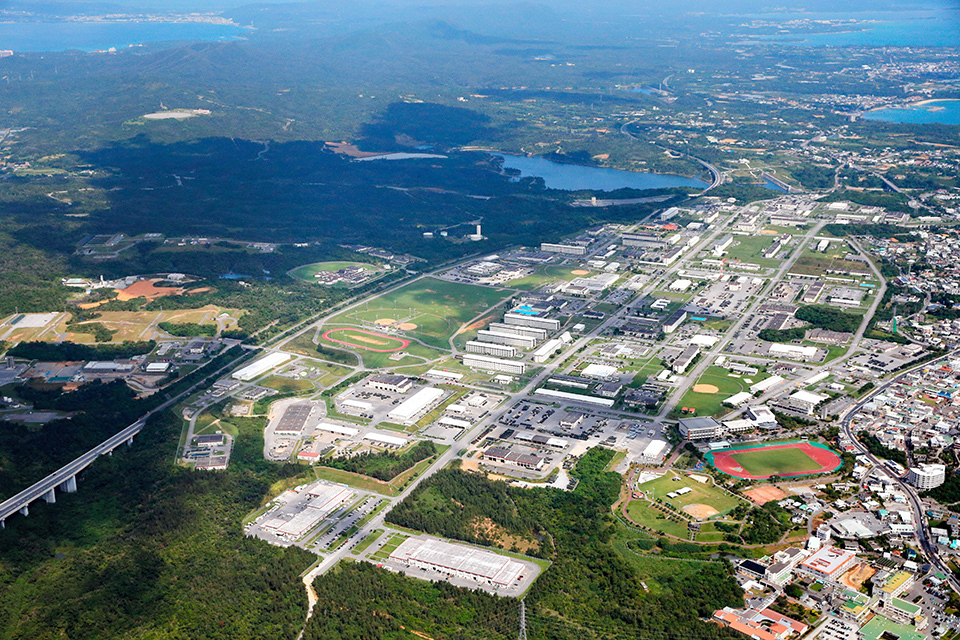 There are 31 USFJ facilities and areas in Okinawa Prefecture alone, including Camp Hansen.  THE ASAHI SHIMBUN COMPANY/JIJI PRESS PHOT