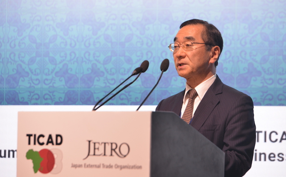 JETRO Chairman and CEO SASAKI Nobuhiko spoke at the opening session.