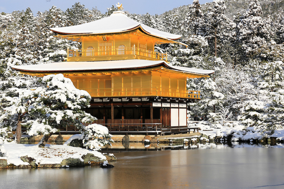 The Golden Pavilion in Snow