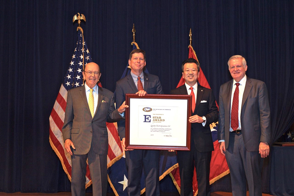 Dr. Fujita received the President’s “E” Award in 2013 and the President’s “E Star” Award in 2019 for contributing to U.S. export growth.