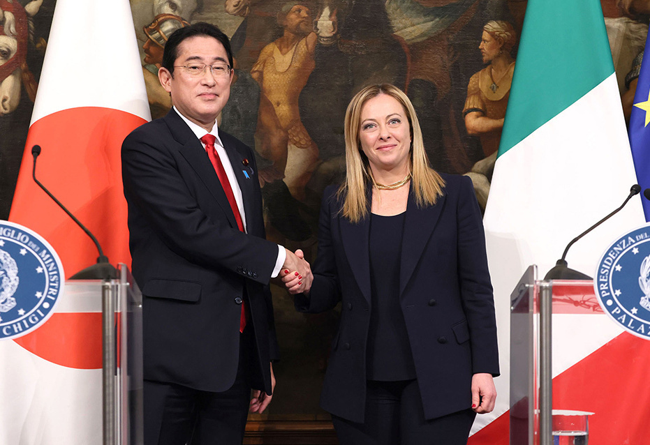 With H.E. Ms. Giorgia Meloni, President of the Council of Ministers of the Italian Republic.