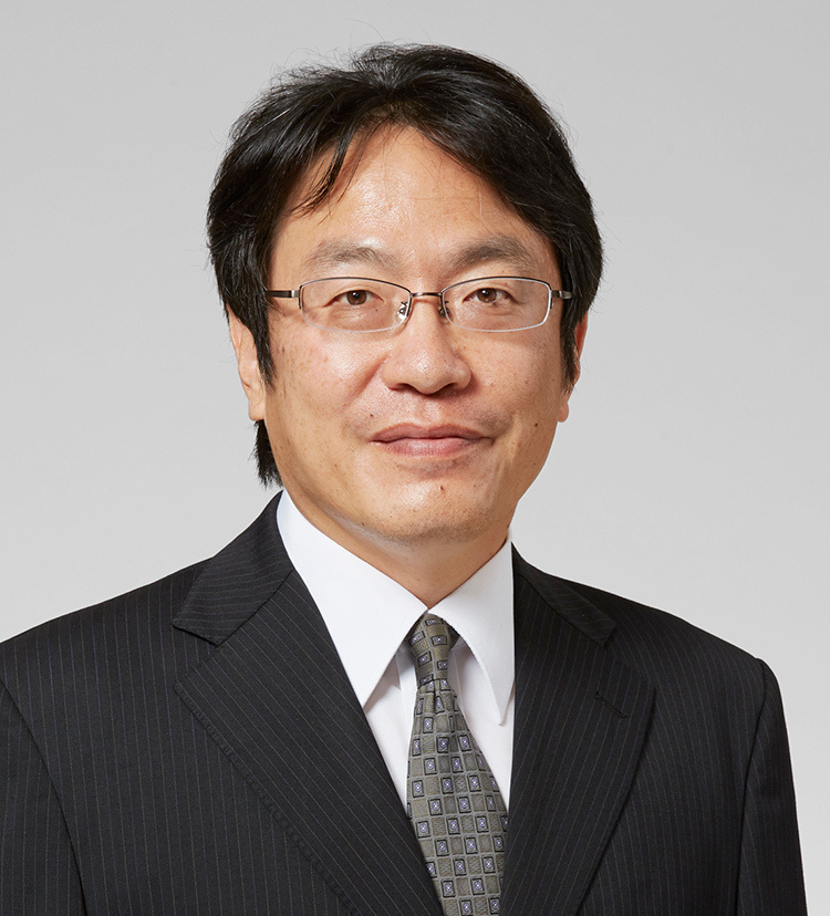 ORIHASHI Eiji of Nippon Steel in a dark suit.