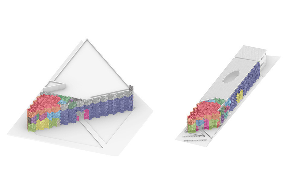 Comparative diagram of Expo 2020 (left)and Expo 2025 sites.