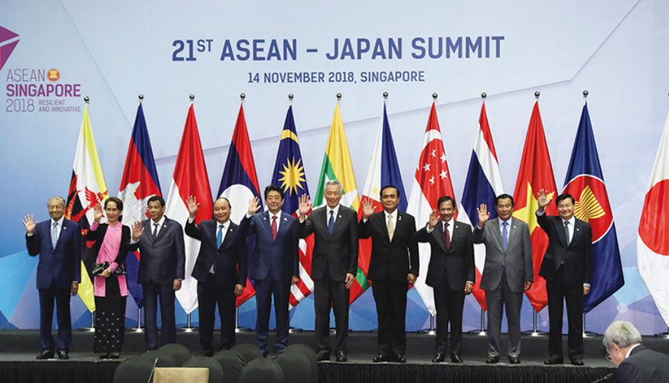 Attended the ASEAN-related Summit Meetings and met with attending leaders in the Republic of Singapore. (November 2018)