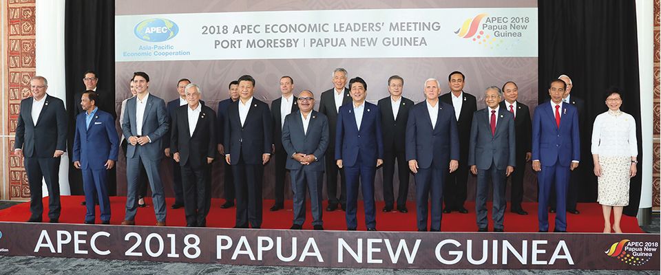 Attended the APEC Economic Leaders' Meeting and met with attending leaders in the Independent State of Papua New Guinea. (November 2018)