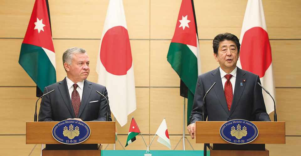 Met with His Majesty King Abdullah II Ibn Al Hussein, King of the Hashemite Kingdom of Jordan, at the Japanese Prime Minister’s Office. (November 2018)