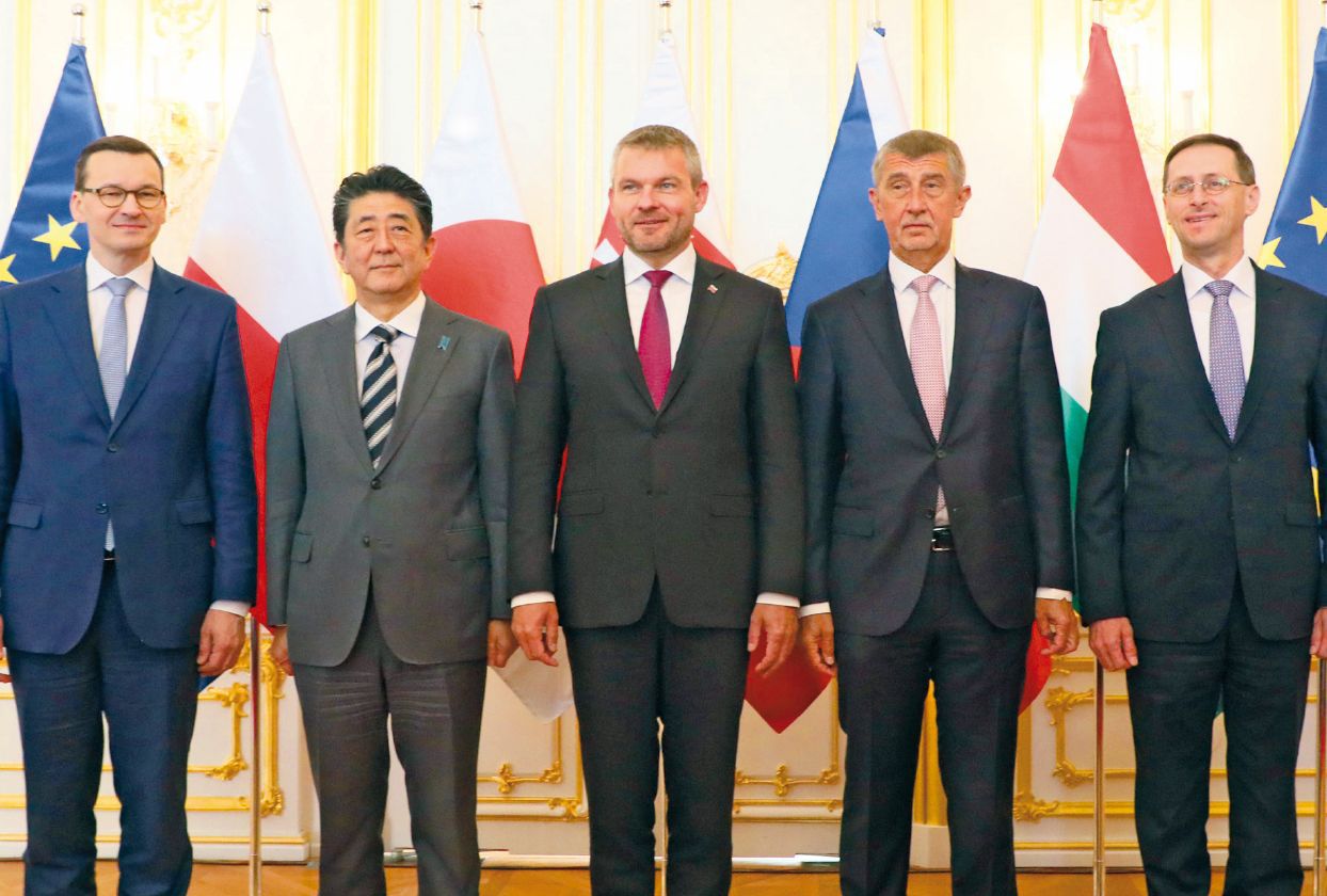 Attended the Visegrad Group (V4) plus Japan Summit Meeting and met with leaders of V4 countries, in the Slovak Republic. (April 2019)