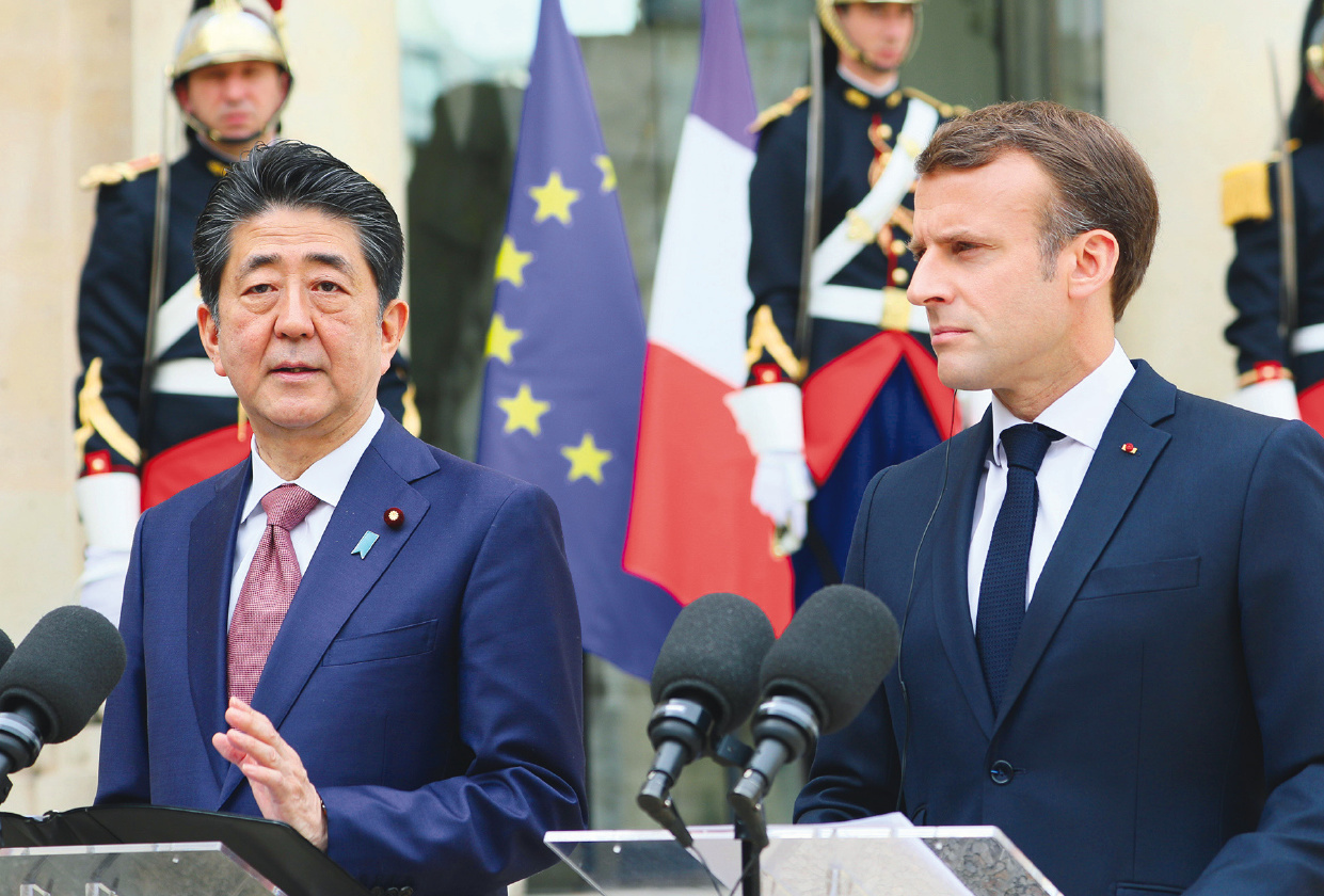 Met with H.E. Mr. Emmanuel Macron, President of the French Republic, in the French Republic. (April 2019)