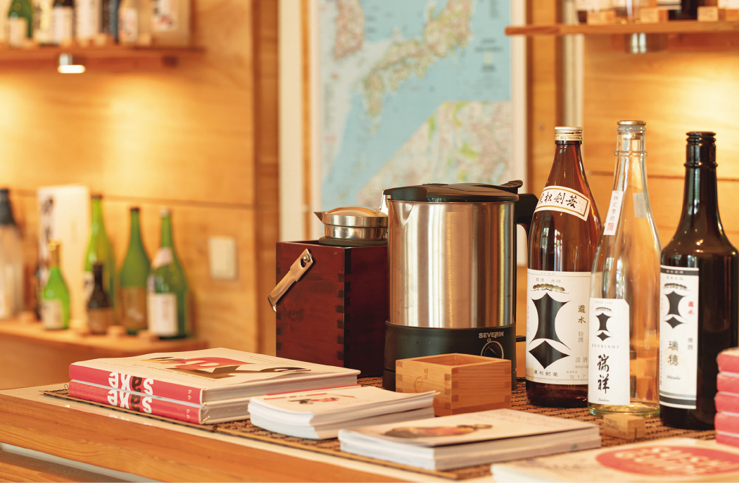 The store also sells a book written by Rost-Aoki about sake.