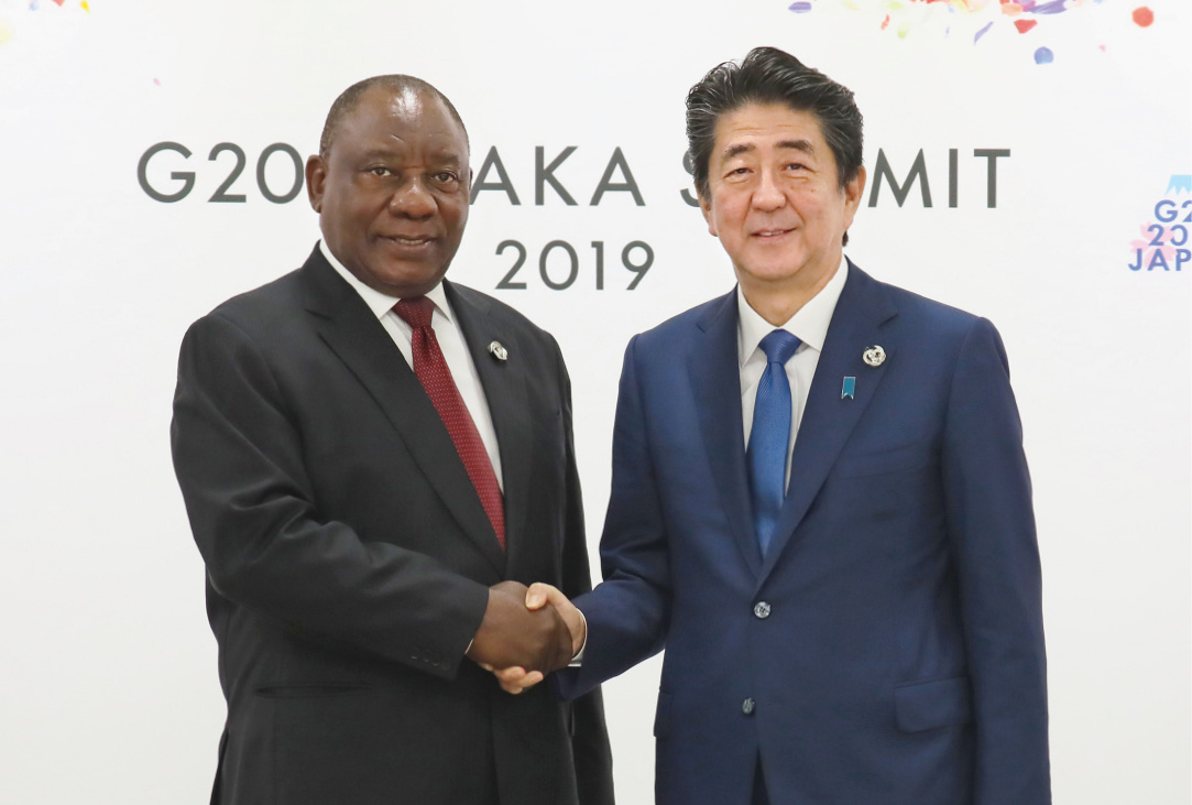Met with H.E. Mr. Cyril Ramaphosa, President of the Republic of South Africa.