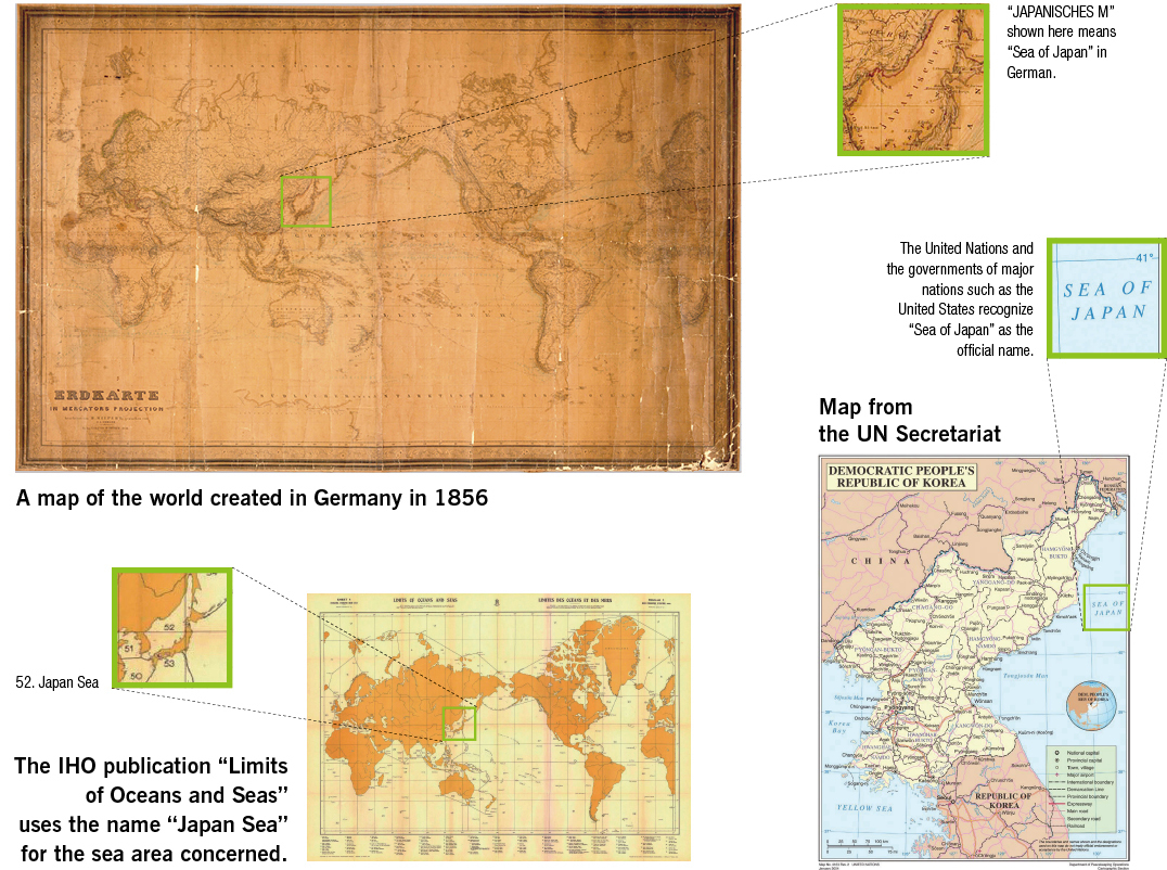 A map of the world created in Germany in 1856