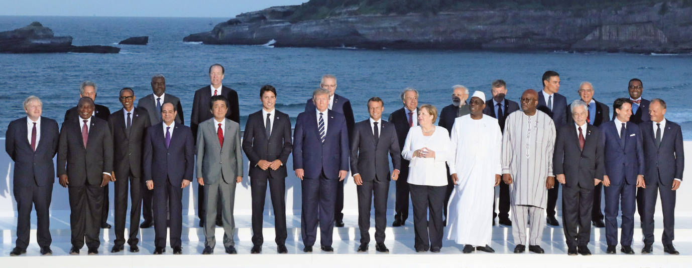 Attended the G7 Summit in Biarritz and met with attending leaders, in French Republic. (August 2019)