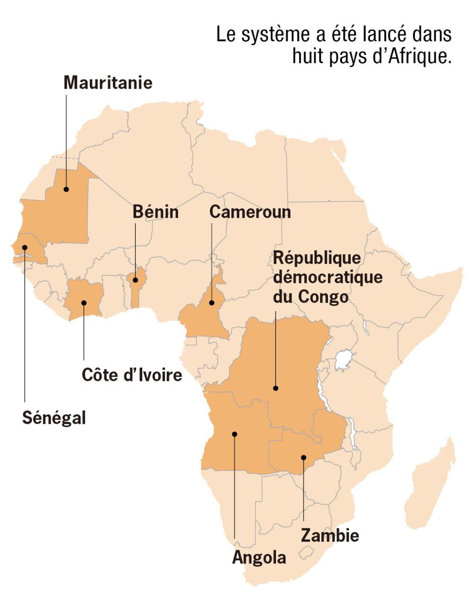The system has been introduced in eight African countries