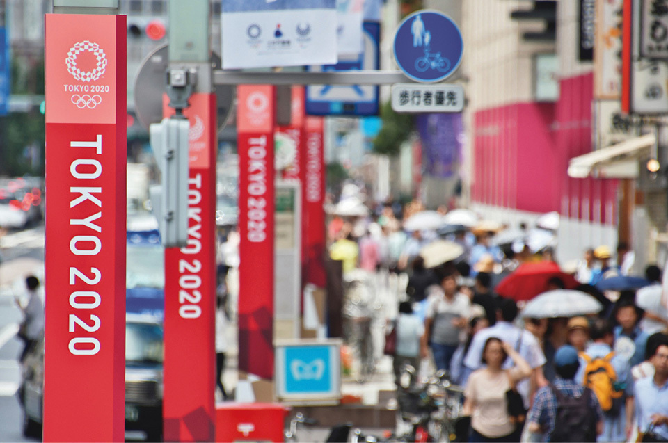 Olympic- and Paralympic-related displays around the streets are setting the mood ahead of the Games.