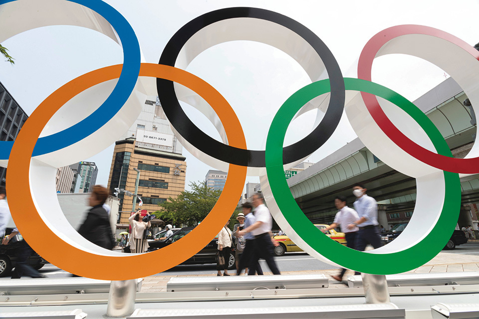 Olympic- and Paralympic-related displays around the streets are setting the mood ahead of the Games.