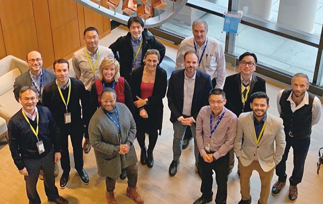 The Global TB Project, driven by Otsuka Pharmaceutical, is comprised of members from various countries (photo taken at the Princeton office in the United States).
